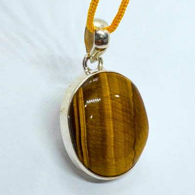 Tiger Stone Silver Pendant